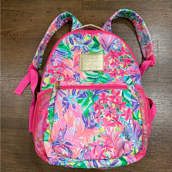 Disney Handbags - Disney Parks Lilly Pulitzer Backpack Large Dreamin Minnie Daisy Pink Bag